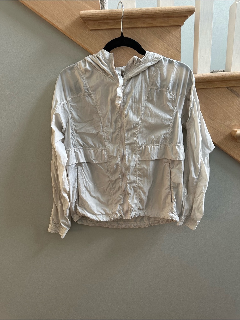 lululemon Hooded Lightweight Jacket - Beige/off white